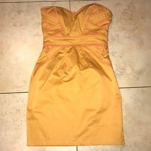 Orange & Mustard Mini Dress